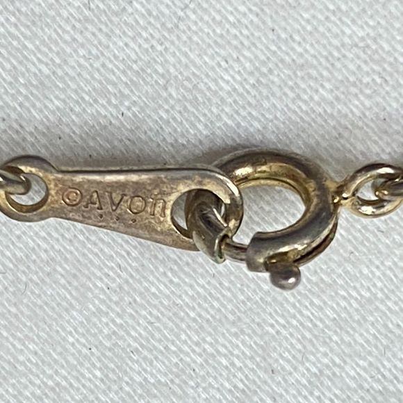 Avon Choker Necklace Gold Tone Twisted Chains And Beads - Picture 4 of 6